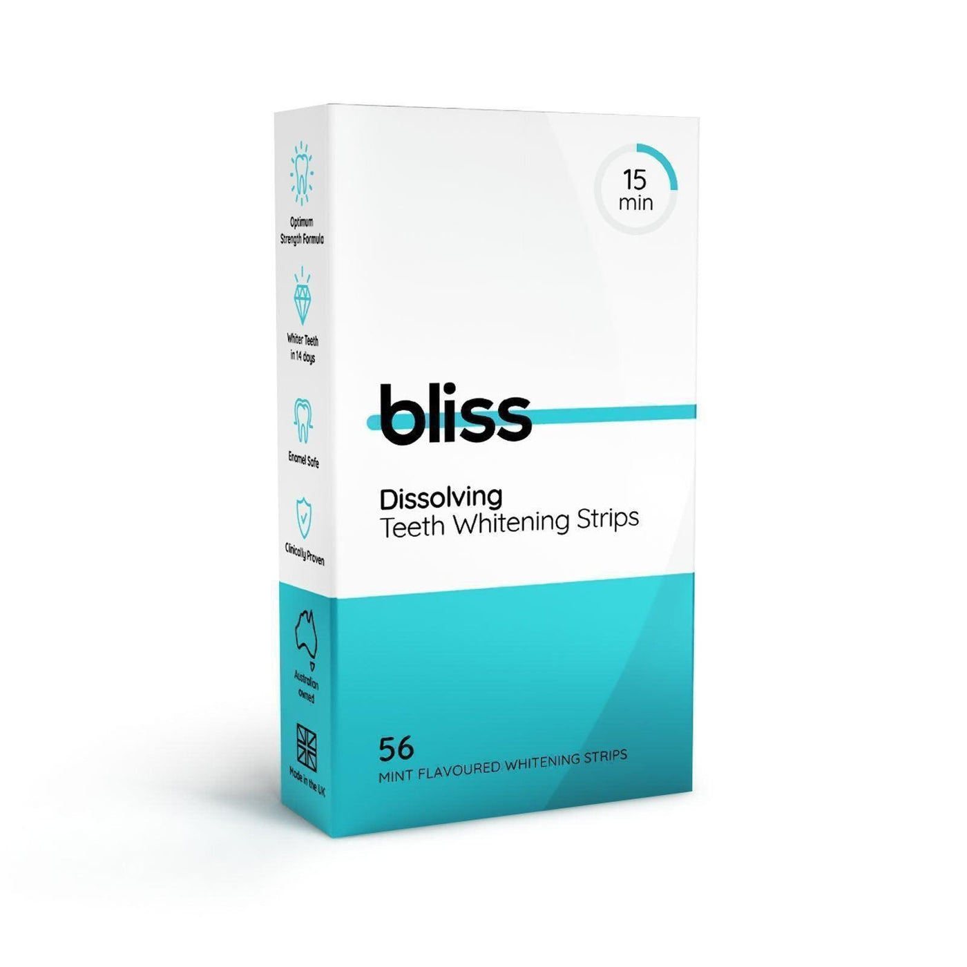Dissolving Teeth Whitening Strips (56 Pack) Whitening Strips Bliss Oral Care   